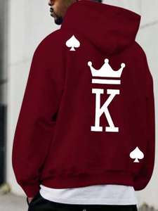 Sudadera con capucha de algodón orgánico francés para hombre, de lujo, con bordado personalizado, diseño urbano, suéter de moda. - Product Image 2