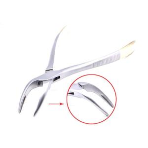 Dental Tooth Extraction Forcep for Root Fragment Minimally Invasive Curved Design (Mandibular Teeth) Steel by <b>Blush</b> surgical - Product Image 6
