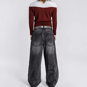 Neewet America Vente directe usine Jeans vintage délavés coupe ample hip-hop pour hommes, pantalon tendance cool et original, en stock, idéal pour un cadeau - Product Image 2