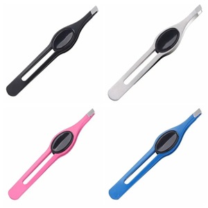 BAFA SURGICAL INSTRUMENTS - Pinzas para Cejas de Acero Inoxidable de Colores, Punta Inclinada, Estilo Moderno y Preciso, 9.5 cm, Ligeras, 1/4 Piezas - Product Image 4
