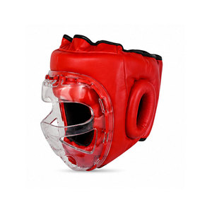 Wholesale Low Price Boxing Leather Breathable Lightweight <b>Head</b> Guard for Adults Men Women Full Face Protection - Product Image 3