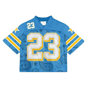 T-shirt Homme Personnalisé en Gros, Imprimé Intégral, Style Rétro Streetwear, Maillot de Football Américain, Sérigraphie de Haute Qualité, Tissé - Product Image 3