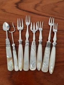 Household Stainless Steel Cutlery With Mop Handle Complete Spoon Fork Knife <b>Flatware</b> Set For Family Kitchen Dining - Product Image 5