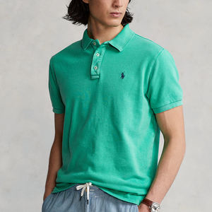 Camisetas de Punto Suave de Alta Calidad para Hombre, Servicio OEM, Transpirables, de Secado Rápido, Color y Logotipo Personalizados, Estilo Urbano - Product Image 5