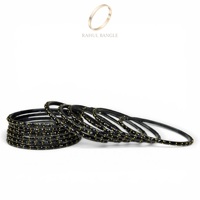 Brazaletes de Moda con Baño de Oro Kashmiri, Cristal Negro en Forma de Gota de Lluvia, Corte Esmeralda y Perlas, para Bodas, Precio al por Mayor