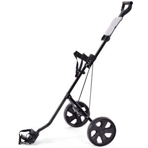 2-Wheel Folding Push <b>Pull</b> Golf <b>Cart</b> Trolley with Scoreboard Convenient Travel Companion for Golfers - Product Image 1