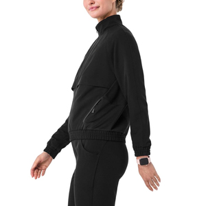 Custom Medical Doctor Zipper Scrubs Jacket Women Long Sleeve Ladies Doctor Hospital Wear Zip up Scrubs Jacket - Product Image 3