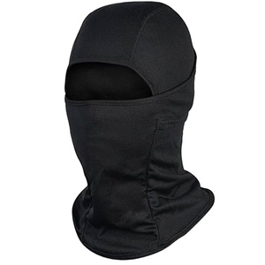 Vente en gros de masques balaclava rayés de haute qualité pour moto, multifonctionnels, avec logo personnalisé, respirants, en polyester et coton, ajustables - Product Image 2