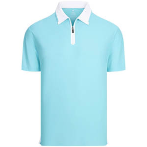 Chemise décontractée zippée pour homme en jersey de coton biologique, design sur mesure, faible MOQ, vente en gros directe usine, expédition mondiale - Product Image 6