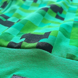 Sweat-shirt à capuche Minecraft Creeper unisexe, coupe classique, en polyester tricoté, décontracté, pour l'automne - Product Image 4