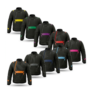 เสื้อแจ็คเก็ตขี่มอเตอร์ไซค์สำหรับกิจกรรมกลางแจ้ง ป้องกันน้ำ ป้องกันลม ออกแบบโลโก้ได้ตามต้องการ พิมพ์ลายได้  แจ็คเก็ตนักแข่งมอเตอร์ไซค์แบบมีแผ่นป้องกัน - Product Image 1