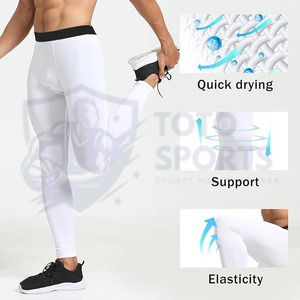 Top Trendy Breathable Lightweight Sports Wear Best Supplier Comfortable Slim Fit <b>Men</b> Professional Compression <b>Base</b> <b>Layer</b> Pant - Product Image 5