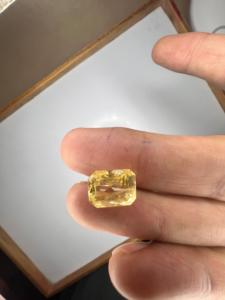 Saphir Jaune Naturel Facetté Pierre Précieuse Non Montée pour Fabricant et Exportateur de Bijoux de Luxe Haute Qualité - Product Image 5