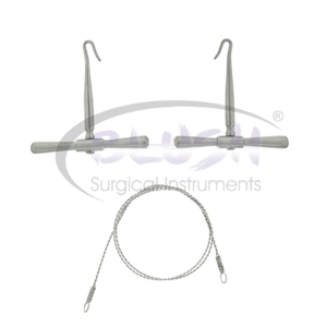 Gigli Saw Wire Set With Two Handles Rust Free Reusable Stainless Steel Orthopedic Surgical Instruments By <b>Blush</b> Surgical - Product Image 4