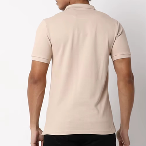 Polo homme color block à manches courtes, col classique, uniforme de golf et de tennis, impression de logo personnalisé, t-shirts polo - Product Image 3