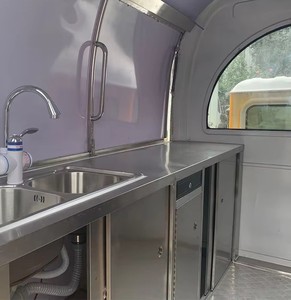 Carretto Mobile per Alimenti Personalizzato a 3 Ruote |   Rimorchio da Cucina per Bicicletta per Caffè, Birra e Fast <span class=keywords><strong>Food</strong></span> - Mercato USA - Product Image 4