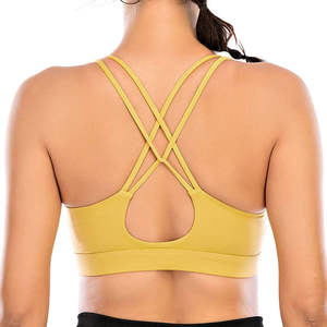 Soutien-gorge de sport haute performance de qualité supérieure, dos croisé réglable, maintien intégral pour poitrine généreuse, anti-choc, ensemble de yoga, logo personnalisé, OEM - Product Image 4