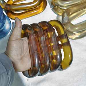 Décoration murale artistique en résine époxy, motif hibou ange, grand format, transparente, écologique et colorée, avec maillons de chaîne, pour Noël personnalisé - Product Image 5