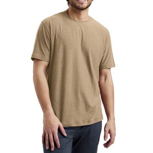 Camiseta Personalizada para Hombre, Color Caqui Marrón, Cuello Redondo, Manga Corta, Informal, Transpirable, Ligera, Estilo Urbano, Lista para el Verano - Product Image 6