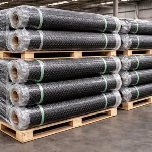 HDPE Rockshield Geonet | Industrial <b>Plastic</b> Geosynthetic | Heavy Duty Pipeline Protection <b>Net</b> for Oil & Gas Applications - Product Image 4