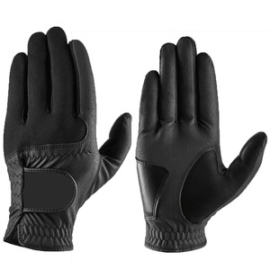 High Quality All Weather Leather Golf Gloves for Men Professional Golfing Hand Wear with Secure Fit Adjustable <b>Strap</b> - Product Image 6