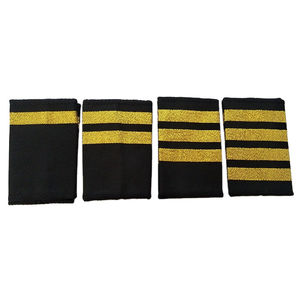 Badges brodés durables pour uniformes, avec logo et design personnalisés, brodés à la main en or sur toile, couleur personnalisable - Product Image 3