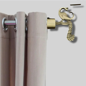 Brass Antique peacock Shape <b>Curtain</b> Bracket rods <b>curtain</b> accessories - Product Image 2