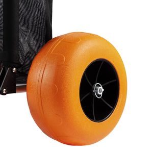 Carrello da Spiaggia 76 cm x 39 cm con Grandi Ruote Solide da 30 cm, Capacità 75 kg, Carrello Pieghevole per Sabbia e Carico, Ideale per Campeggio - Product Image 5