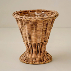 Decorative Rattan Flower Vase Woven <b>Table</b> Vase Rustic Boho Style Floral Arrangement Holder Perfect For Home Decor <b>Display</b> - Product Image 5