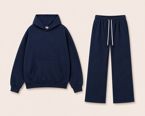 Ensemble sweat-shirt et pantalon de survêtement en tissu molletonné en coton - Product Image 2