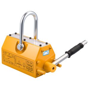 Sollevatore Magnetico Permanente al Neodimio N42 per Carichi Pesanti, Capacità di Trazione 2200 Libbre, con Maniglia di Rilascio e Gancio in Acciaio - Product Image 5