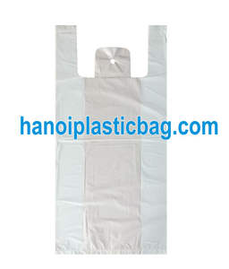 ถุงช้อปปิ้งพลาสติก HDPE แบบพกพาได้กระเป๋าใส่เสื้อยืด - Product Image 3