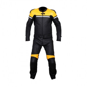 Customised Leather Windproof Breathable Plus Size Unisex Full Sleeve All Seasons Motorbike Suit - Product Image 2