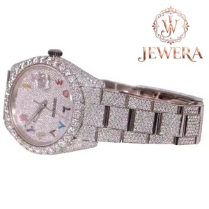Womens Stainless Steel Diamond <b>Watch</b> Round <b>Case</b> 30mm Analog Quartz Date Display Luxury Fashion Wristwatch Available for Sale - Product Image 2
