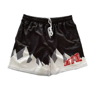 Pantalones Cortos de Baloncesto para Hombre, Estilo Urbano, Color Sólido, Bolsillos con Doble Cremallera, Logotipo Personalizado por Sublimación, Estampado Completo, Malla de Doble Capa, Secado Rápido - Product Image 3