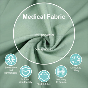 Nuevo Conjunto de Uniformes Médicos de Alta Calidad, Pantalones Deportivos Elásticos en Cuatro Direcciones, Unisex, de Lona y Spandex, Colores Personalizables - Product Image 4