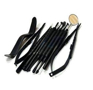 Premium 11 PCS Manual Dental Micro Oral Surgery Instrument Kit German Stainless Steel Black Finish CE Mark MOL Dentave Ergonomic - Product Image 3