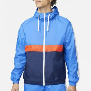 Custom Men's Windproof Track Windbreaker Suits Outdoor Nylon Sport Suit with Zip Wind Breaker for Adults - Product Image 4
