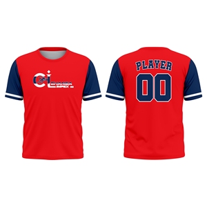 Ensemble d'uniformes de softball confortables en tissu anti-transpiration, design d'équipe personnalisé, vêtements de sport 100 % polyester, séchage rapide, respirant, coupe courte - Product Image 3