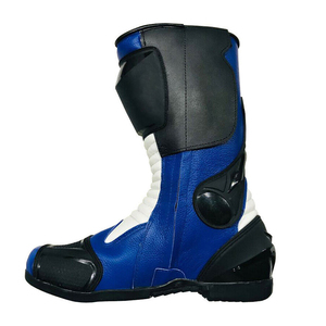 Bottes de moto en cuir de haute qualité, coupe-vent, respirantes, pour motards, course et sport - Product Image 3
