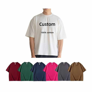 เสื้อยืดโอเวอร์ไซส์ผู้ชาย ผ้าฝ้าย 100% ซักกรด พิมพ์ลายโลโก้ด้านหน้า แห้งเร็ว สวมใส่สบาย เป็นมิตรกับสิ่งแวดล้อม ระบายอากาศได้ดี - Product Image 3
