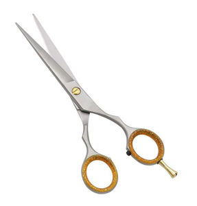 Ciseaux de coiffure professionnels en acier inoxydable, outils de barbier, ciseaux de coupe de cheveux à lame tranchante, manche moyen, vente directe usine - Product Image 5