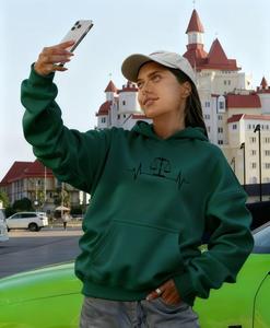 Stylish and Cozy Women's Winter Hoodie 100% Cotton Embroidered & Digital Printed for Winter Wear - Product Image 3