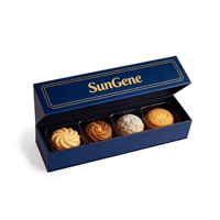 Boîte cadeau en papier rigide de luxe haut de gamme personnalisée pour bonbons et chocolats, matériaux recyclés, fenêtre en PVC, fermeture magnétique, gaufrage mat