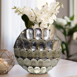 Florero Contemporáneo de Aluminio para Decoración del Hogar, Soluciones para Exhibición Floral y Arreglos Decorativos de Mesa - Product Image 5