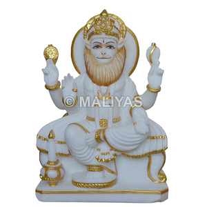 Statue de Narsingh en marbre |   Fabricant de murtis en marbre Narasimha – Maliyas - Product Image 1