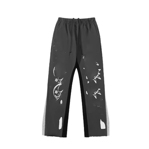 Pantalones Deportivos Nesta para Hombre, Estampado Gráfico, Estilo Desgastado, Corte Holgado, Streetwear, Conjunto Oversize, Unisex, Nuevos Estilos - Product Image 1