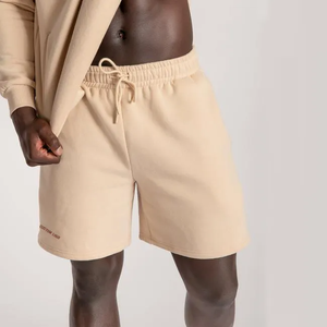 Shorts de sport en coton pour hommes à marque privée, taille élastique, fournisseur en gros, usine - Product Image 3