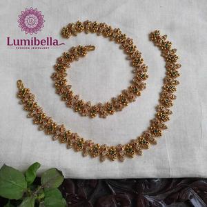 Matte Gold Plated Pearl Jewelry with Golusu Pearls - Product Image 2