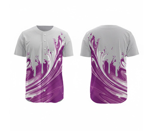เสื้อเบสบอลทีมแบบกำหนดเอง ผู้จัดจำหน่ายขายส่ง |   ชุดเบสบอลทีมพร้อมโลโก้และหมายเลขแบบกำหนดเอง |   ฐานผ้าโพลีเอสเตอร์ที่ระบายอากาศได้ดี - Product Image 4